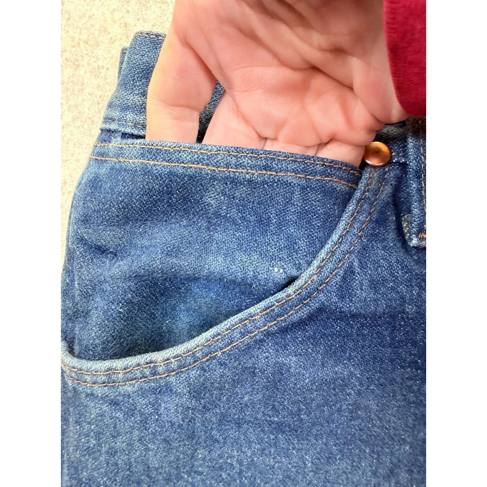 Wrangler Jeans Mens 35x34‎ Blue Cowboy Cut Original Fit Rigid Denim